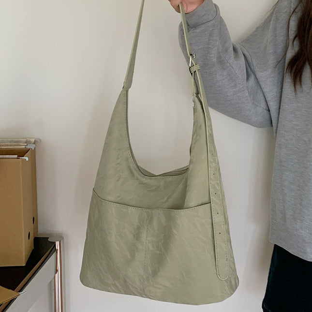 Soft large capacity hobo bag, women's summer work shoulder bag, shoulder bag, casual commuter tote bag - Dashing Nova