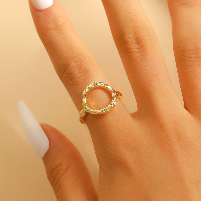 Exaggerated Alloy Round Square Geometric Electroplated Bracelet Fashion Minimalist