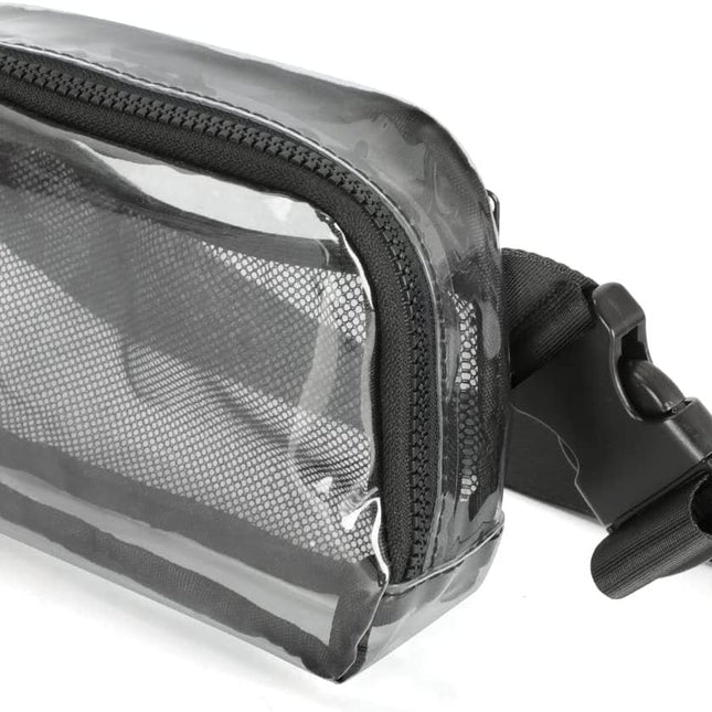 Waterproof Fanny Pack – Transparent Small Crossbody Belt Bag with Adjustable Shoulder Strap, Ideal for Festival, Hiking, Concerts, and Travel, Stadium Approved Waist Bag - Dashing Nova