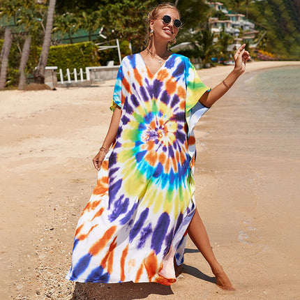 Bohemian Beach Robe ¨C Sexy Loose-Fit Bikini Cover-Up, Vacation Sun Protection Kimono