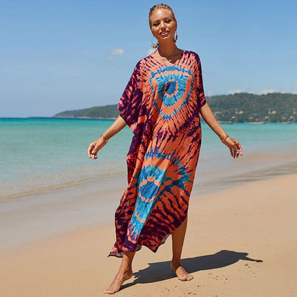 Bohemian Beach Robe ¨C Sexy Loose-Fit Bikini Cover-Up, Vacation Sun Protection Kimono
