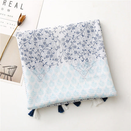 Women Lightweight Colorful Spring Summer Neck Scarf Shawl and Wrap