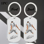 Steel Double Sided Color Printed Keychain
