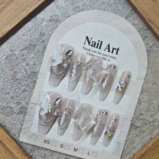 0956- Handmade press on nails fake nails removable - Dashing Nova