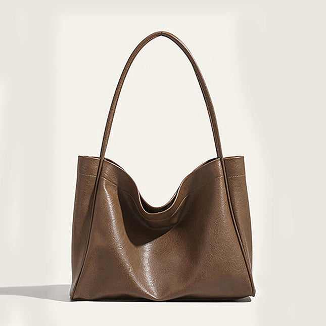 Elegant Ladies Tote Bag – Retro Minimalist & Versatile Commuter Shoulder Bag for Autumn and Winter - Dashing Nova