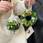 Wind chime + garland [gradual change green] material package