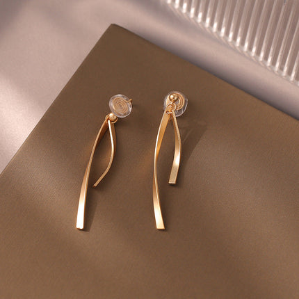 Gold Earrings for Women Hypoallergenic Leverback Drop Dangle Earrings Trendy 14K Gold Plated Twisted Spiral Teardrop Rhombus Heart Dangle Earring for Women Dainty Fashion Jewelry Gifts