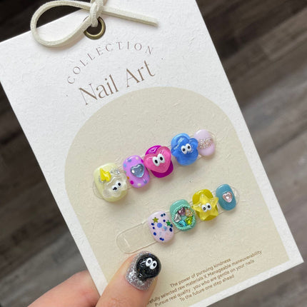 1022- Handmade press on nails fake nails removable