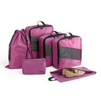 Six Piece Set - Burgundy