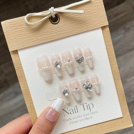 1022- Handmade press on nails fake nails removable