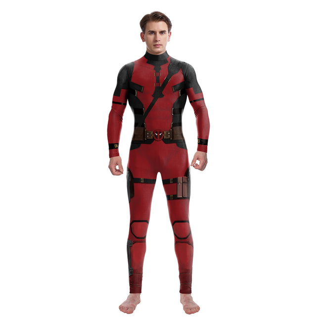 onepiece Halloween movie cos suit Deadpool 3 Wolverine costume playing suit printed jumpsuit - Dashing Nova