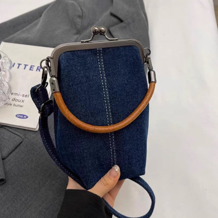 Clip bag, Denim bag, Mobile phone bag Crossbody bag, phone purse crossbody bag