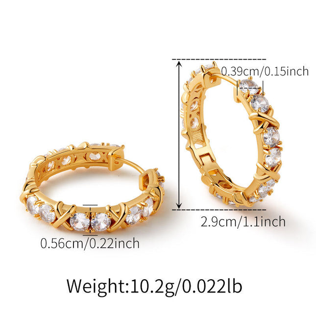 Vintage Zircon Ear Cuff Earring - Dashing Nova