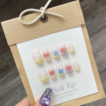 1022- Handmade press on nails fake nails removable