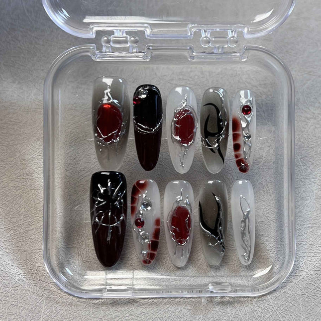 0982- Handmade press on nails fake nails removable