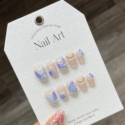 1022- Handmade press on nails fake nails removable
