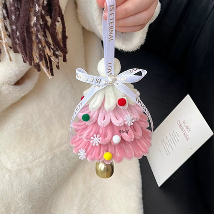 Christmas tree twist stick DIY handmade wind chime car hanging door hanging decoration pendant shopping mall activities
