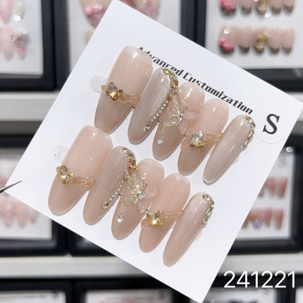 1029- Handmade press on nails fake nails removable