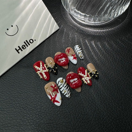 Original Flame Red Lips Pinch Hand Painted Premium Wholesale