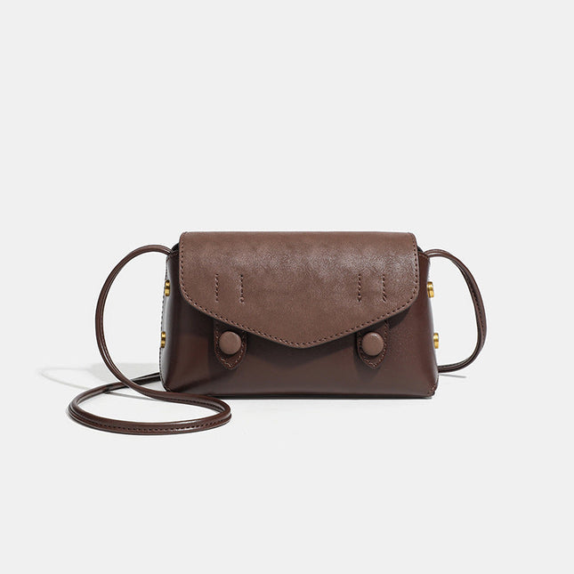 Elegant Coffee Small Square Bag – Versatile Autumn and Winter Messenger Bag for Women - Dashing Nova