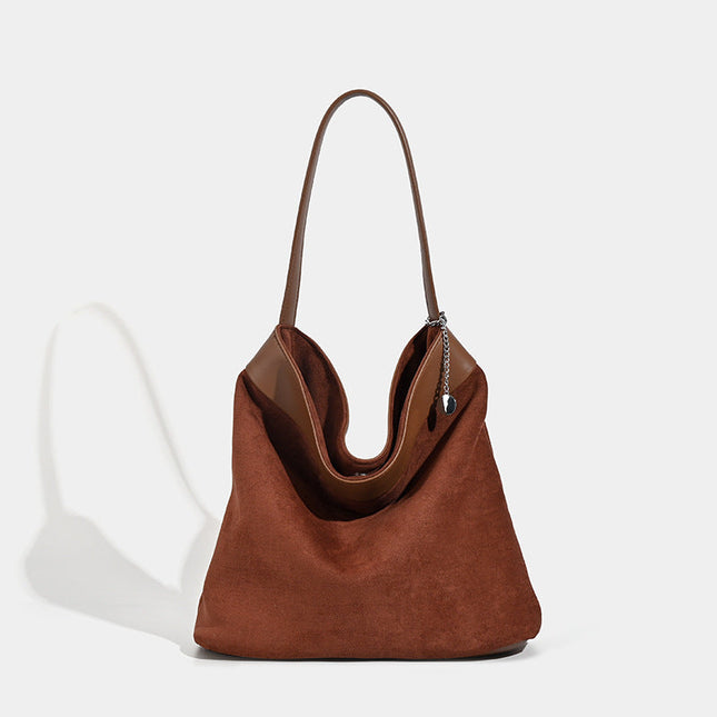Design suede bucket bag, suede hobo bag for women, vintage minimalist tote hobo bag for women - Dashing Nova