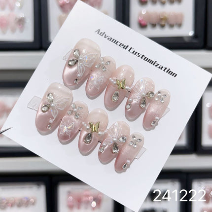 1029- Handmade press on nails fake nails removable