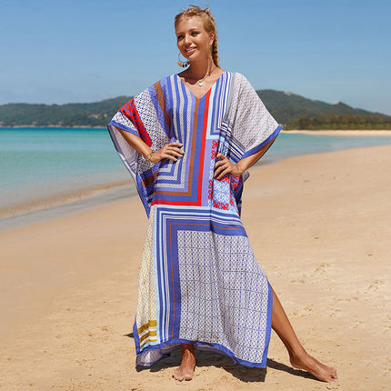 Bohemian Beach Robe ¨C Sexy Loose-Fit Bikini Cover-Up, Vacation Sun Protection Kimono