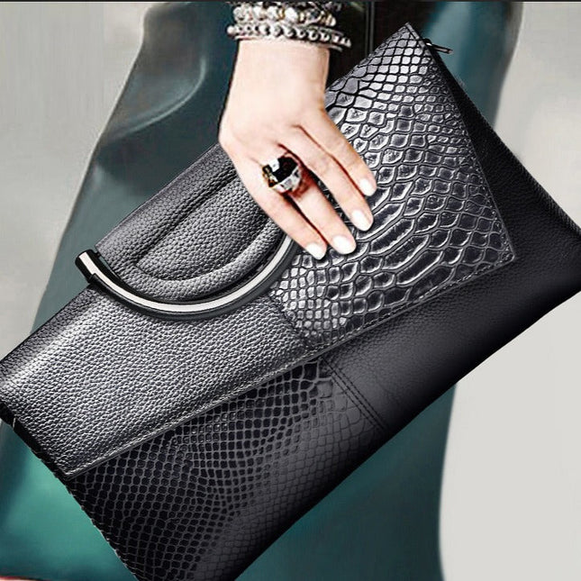 Evening Clutch bag women large capacity banquet handbag crocodile pattern women's fashion temperament crossbody bag - Dashing Nova