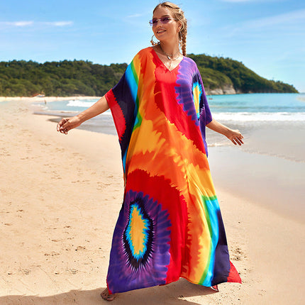 Bohemian Beach Robe ¨C Sexy Loose-Fit Bikini Cover-Up, Vacation Sun Protection Kimono
