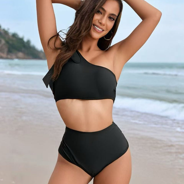 Women's Sexy Push Up High Waist Tummy Control Slimming Two Piece Bikini Swimsuit