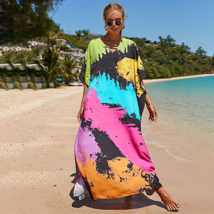 Bohemian Beach Robe ¨C Sexy Loose-Fit Bikini Cover-Up, Vacation Sun Protection Kimono