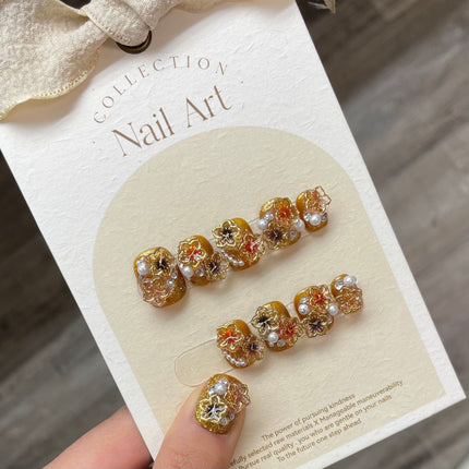 1022- Handmade press on nails fake nails removable
