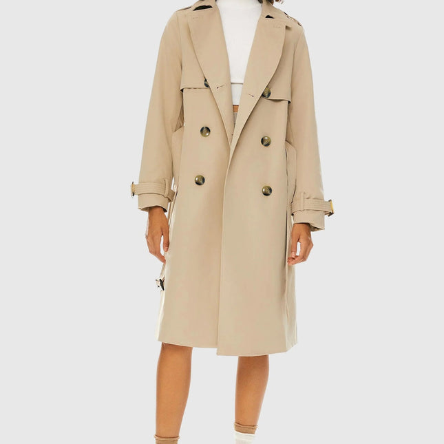 Women's Double-Breasted Trench Coat