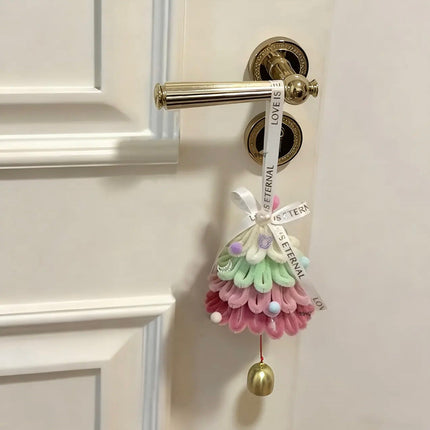 Christmas tree twist stick DIY handmade wind chime car hanging door hanging decoration pendant shopping mall activities