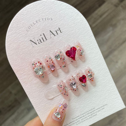 1022- Handmade press on nails fake nails removable