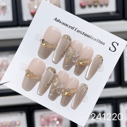 1029- Handmade press on nails fake nails removable