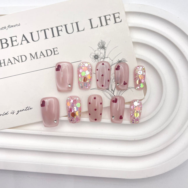 0943- Handmade press on nails fake nails removable - Dashing Nova
