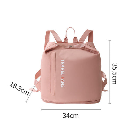 Fitness backpack, wet and dry separation exercise bag, large capacity travel bag, beach swimming bag