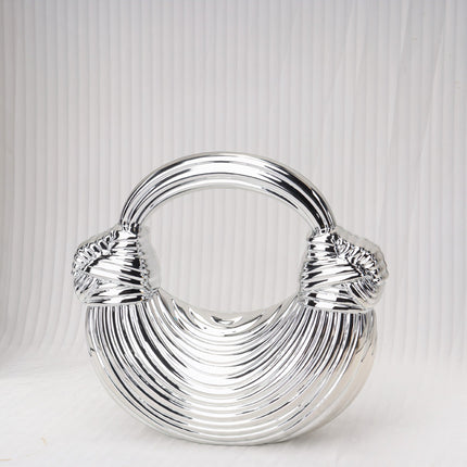 Shinny Acrylic Knotted evening Clutch Purse, Dinner Purse, Clutch Purse Casual