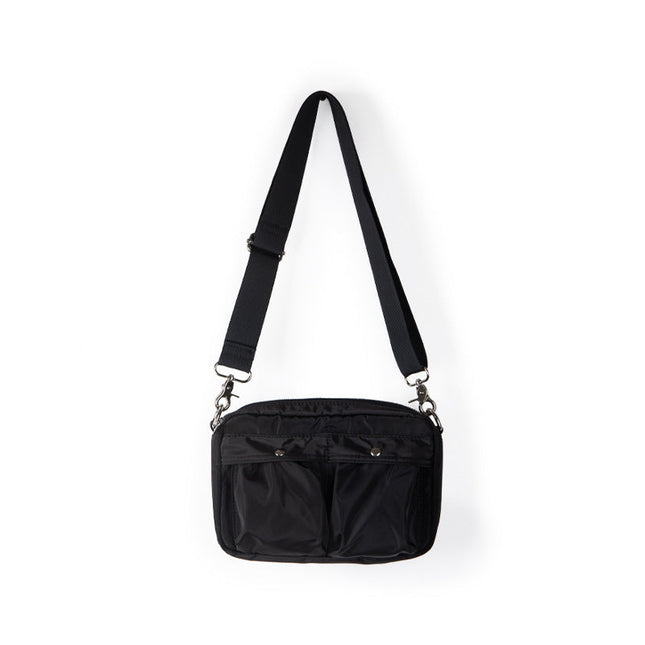 Women's bag simple tooling shoulder Crossbody bag, small pleated stylish casual nylon bag, small square purse - Dashing Nova
