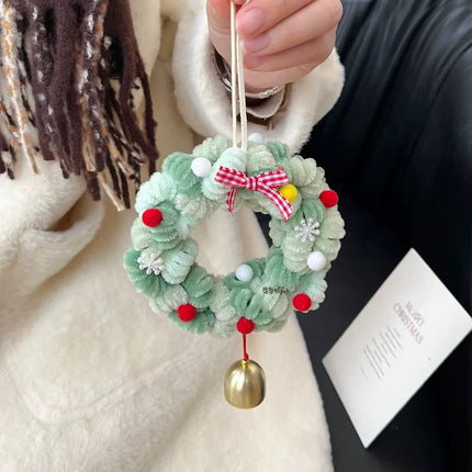 Christmas tree twist stick DIY handmade wind chime car hanging door hanging decoration pendant shopping mall activities