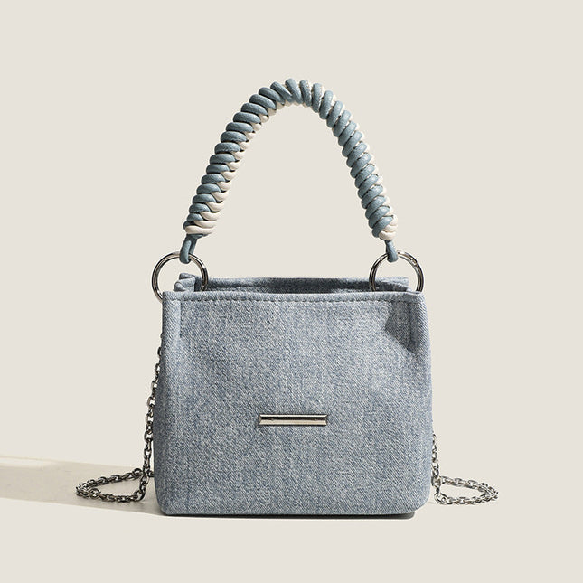 Design super soft bucket bag, work top handle bag, chain handbag, simple shoulder crossbody bag - Dashing Nova