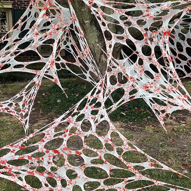 Halloween Spider Webs Decorations with Fake Spiders, Super Stretchy Cobwebs for Halloween decor Indoor and Outdoor - Dashing Nova