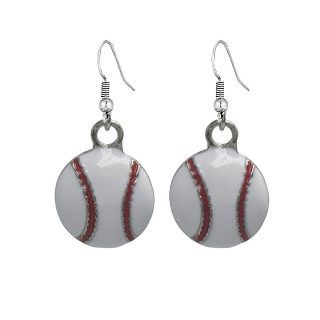 Rhinestone Football & Rugby Earrings for Women - Sparkling Sports Fan Dangle Drop Stud Earrings - Dashing Nova