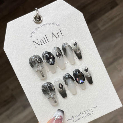 1022- Handmade press on nails fake nails removable