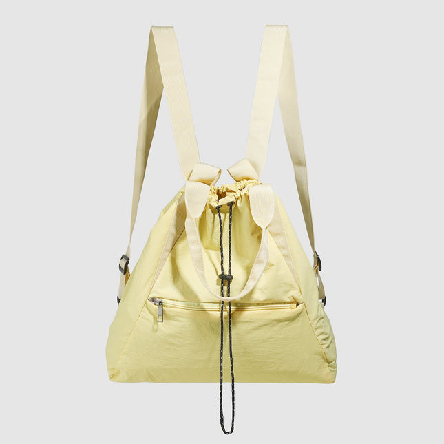 Yellow Drawstring Backpack Purse – Travel Large Capacity Backpack for Students Shoulder Handbag - Dashing Nova