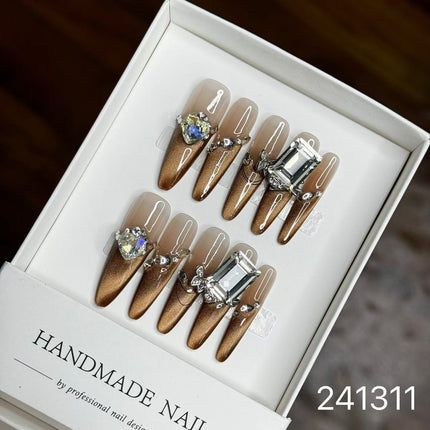 1029- Handmade press on nails fake nails removable