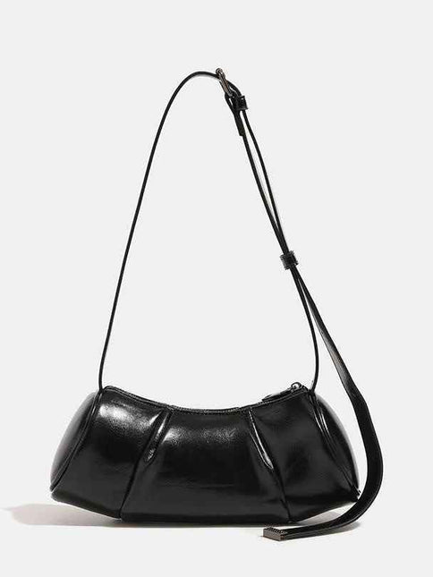 Elegant Folded Cylinder Bag - Stylish Small Pillow Bag & Casual Crossbody Bag for Women | Fashion Retro Design hobo
