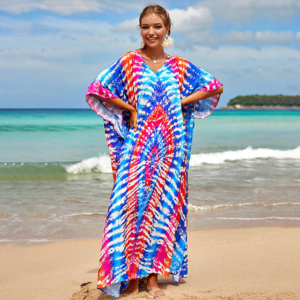 Bohemian Beach Robe ¨C Sexy Loose-Fit Bikini Cover-Up, Vacation Sun Protection Kimono