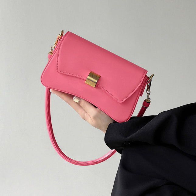 Elegant Small Crossbody Bag Female White – Simple Fashion Shoulder Bag with Modern Square Design - Dashing Nova